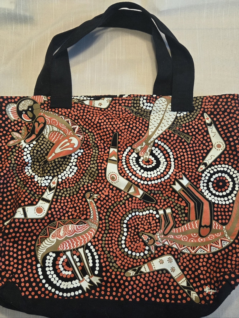 Funky Birubi Australian Aboriginal Art Tote Bag